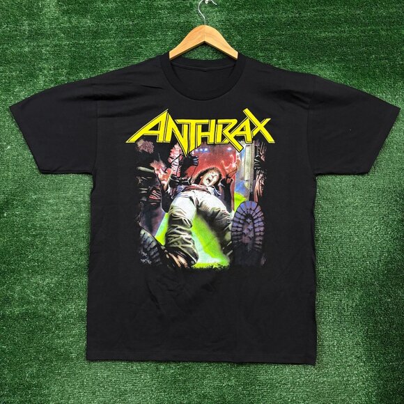 Anthrax Spreading the Disease Album Thrash Metal Band T-Shirt Size Large - Picture 1 of 4